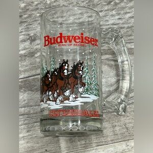1989 Anheuser Busch Budweiser King of the Beers Clydesdale Handled Beer Mug